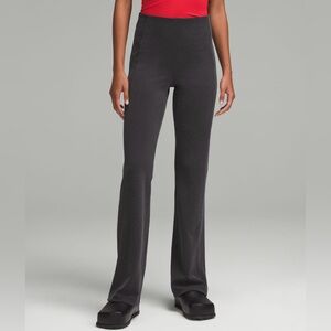 Black/Charcoal Ribbed Pants